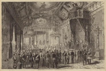 Reception by Napoleon III, in the Throne-Room of the Tuileries, on New Year